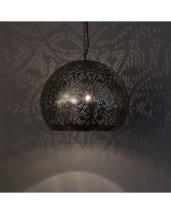 Silberne Pendelleuchte Orientalisch, Kenza
