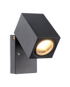 Schwarze moderne Außenleuchte Aluminium, Isobel, IP44