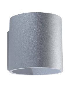 Aluminium Up down Wandleuchte Grau, Amely