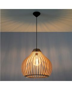 Holz Pendelleuchte Braun, Gudo