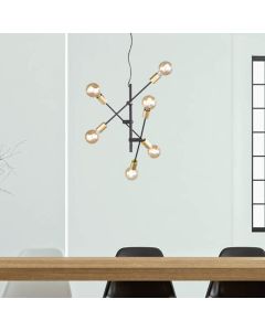 Schwarze Pendelleuchte Modern, Kyan