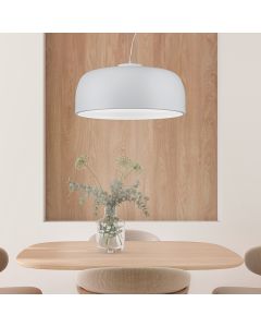 Weiße Pendelleuchte Modern, Alnon