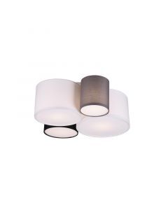 Mehrfarbige Deckenlampe Stoff, Ledbury