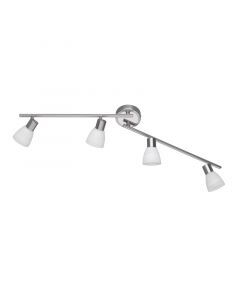 Nickel Deckenstrahler Glas, Edwin