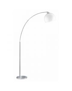 Chrom Stehlampe Kunststoff, Yana, mit Schalter