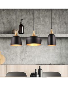 Schwarze Pendelleuchte Modern, Declan