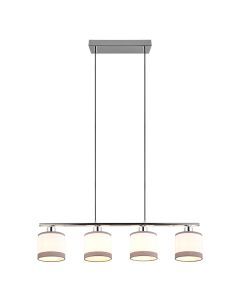 Weiße Pendelleuchte Modern, Denley