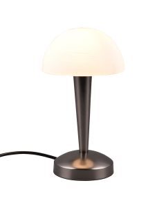 Schwarze Tischleuchte Modern, Delila, mit Touch-Dimmer