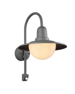 Anthrazit Außen Wandleuchte mit Bewegungsmelder Modern, Semmy, IP44