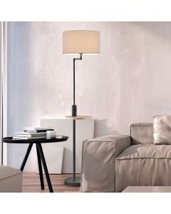 Graue Stehlampe Modern, Logiso