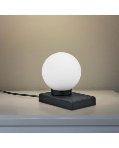 Schwarze Tischleuchte Modern, Jullian, mit Schalter