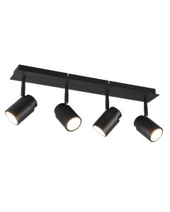 Schwarze Deckenstrahler Badezimmer Modern, Nelis, IP44