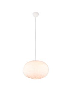 Beige Pendelleuchte Stoff, Vijay