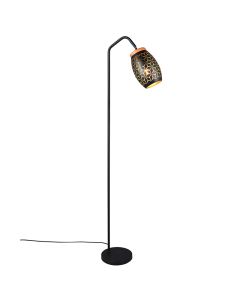 Schwarze Stehlampe Modern, Delana, mit Schalter