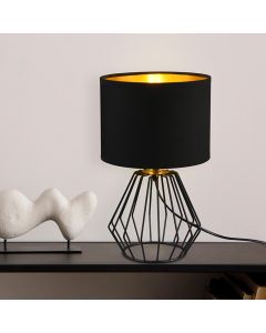 Schwarze Tischleuchte Modern, Kjell, mit Schalter
