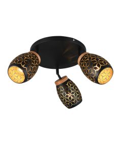 Schwarze Deckenstrahler Modern, Delana