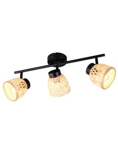 Rattan Deckenstrahler Braun, Laut