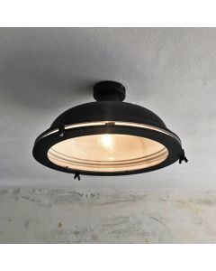 Industrielle Deckenleuchte Schwarz, Liga