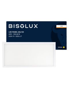 Bisolux LED Panel 120x60 - 60W - 3000K - UGR<19 - Side-lit