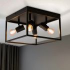 Industrielle Deckenleuchte Schwarz, Shima