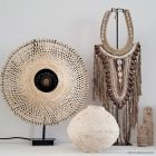 Rattan Tischleuchte Braun, Cordoba, mit Schalter