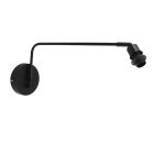 Aluminium Wandleuchte ohne Schirm Schwarz, Rika