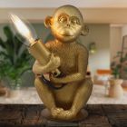 Moderne Affenlampe Gold, Monkey, mit Schalter