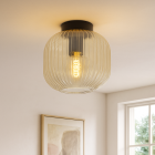 Retro Deckenleuchte Bernstein, Charlois