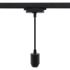 Kunststoff 1 phase Schienen Lampe Schwarz,