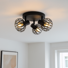 Industrielle Deckenstrahler Schwarz, Lieve