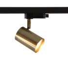 Moderne 1 phase Schienen Lampe Bronze, Elena