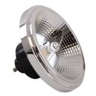 Dimmbare Olucia GU10 (AR111) LED-Lampe Clint, Schwarz, 6W, 4000K