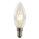 Dimmbare Olucia E14 LED-Kerzenlampe Tuelo, 2W, 2700K