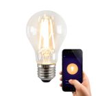 Olucia Smart LED-Lampe E27 Yona, A60, 5W, dim to warm