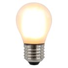 Dimmbare Olucia E27 LED-Filament Lampe Carel, P45, 5W, 2700K