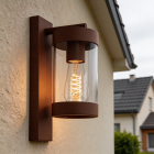 Moderne Außenleuchte Rostfarbe, Musa, IP44