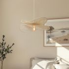 Papier Pendelleuchte Beige, Rosalie