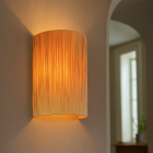 Papier Wandleuchte Braun, Daisy, mit Schalter