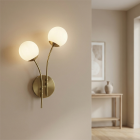 Design Wandleuchte Messing, Stacy
