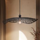 Bambus Pendelleuchte Schwarz, Romee