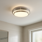 Moderne Badezimmer Deckenleuchte Nickel, Jaro, 12W, 3000K LED, IP44