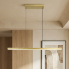 Moderne Pendelleuchte Messing, Iwan, 18W, 2700K LED