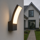 Moderne Außenleuchte Schwarz, Manel, 12W, 3000K LED, IP44