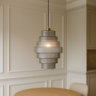 Retro Pendelleuchte Grau, Paris