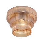 Retro Deckenleuchte Bernstein, Paris