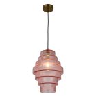Retro Pendelleuchte Rosa, Paris