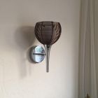 Moderne Wandleuchte Bronze, Amela, mit Schalter