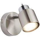 Moderne Wandleuchte Nickel, Fenne