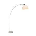 Moderne Bogenlampe Chrom, Ariana, mit Schalter