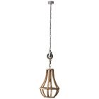 Holz Pendelleuchte Braun, Afnane